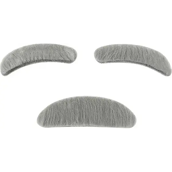 4E's Novelty Fake Mustache & Eyebrows – Old Man Costume Accessory for 100th Day of School