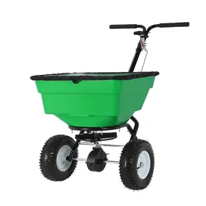 COZONY Tow-Behind Lawn & Garden Broadcast Spreader for Seed Fertilizer Salt Ice Melt, 80/100/125L Capacity