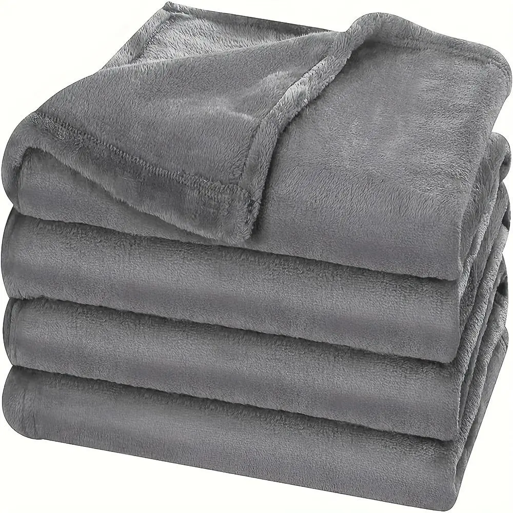 Solid Color Fleece Blanket, Soft Warm Throw Blanket, Soft Comfy Blanket, Soft Cozy Blanket, Soft Blankets, Soft Throws Blanket, Lightweight Blanket for Bed, Sofa, Couch, Travel, Camping