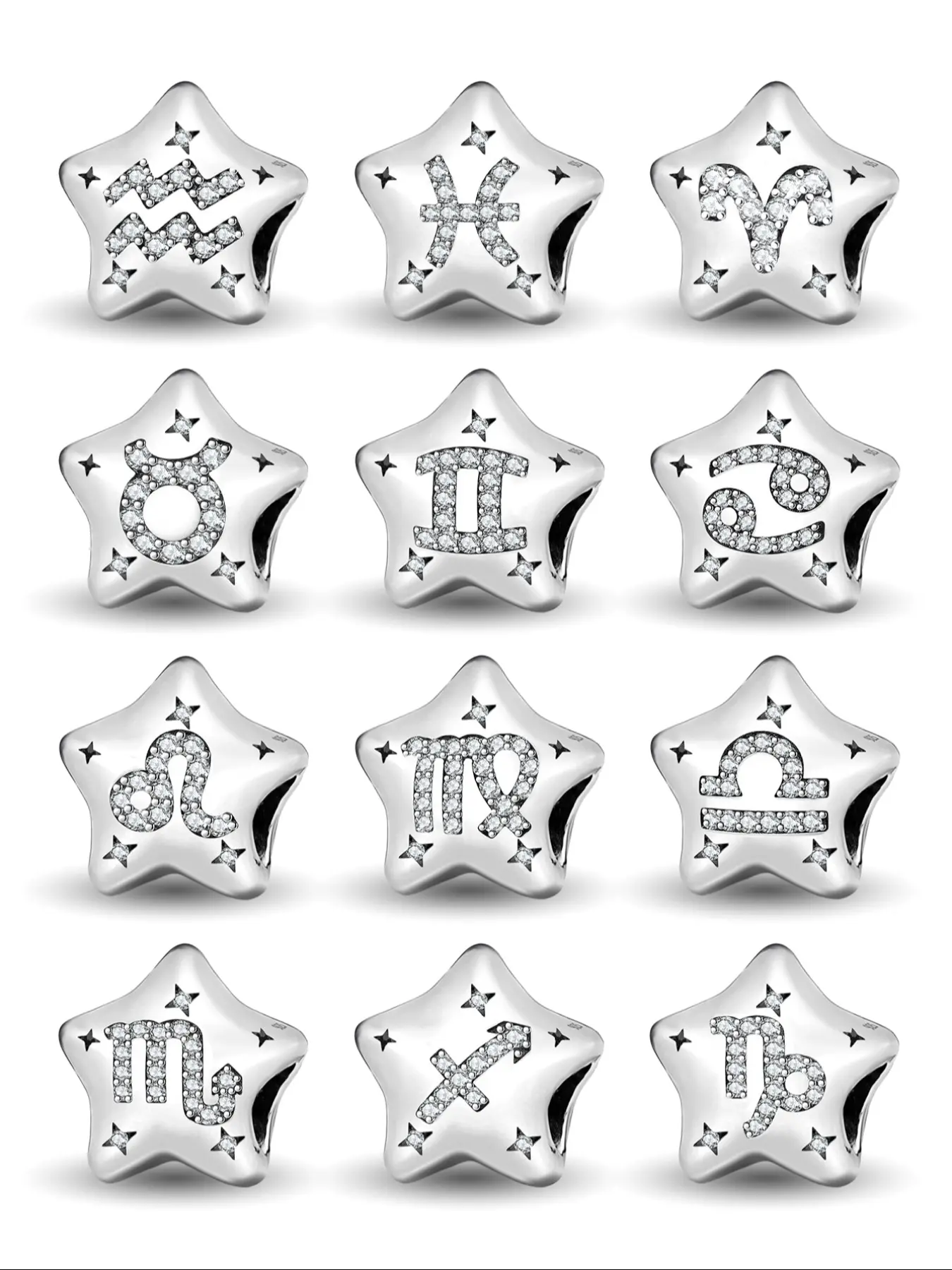 New Original Zodiac Bead Pendant Necklace, Thanksgiving Christmas Jewelry, Designer Bracelet Making Kit, Women's Daily Wear Gift, Diy Pendants