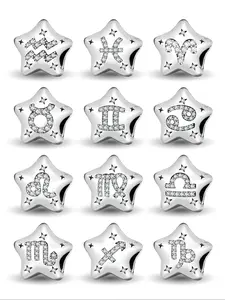 New Original Zodiac Bead Pendant Necklace, Thanksgiving Christmas Jewelry, Designer Bracelet Making Kit, Women's Daily Wear Gift, Diy Pendants