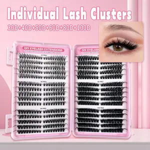 540pcs eyelash extension DIY, eyelash extension, curvature D, 8-16 mm 30D 40D 50D 60D 80D 100D eyelashes