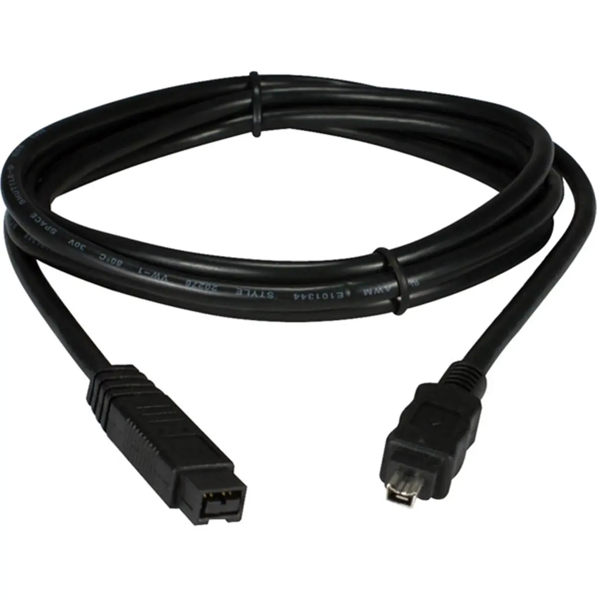 QVS FireWire 800 (IEEE 1394b) 15ft High-Speed Data Transfer Cord, 9-Pin to 4-Pin Connectors, 800Mbps, Plug and Play, Black for Cycling & Outdoor Leisure Equipment