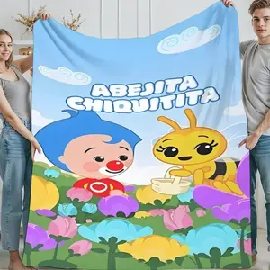 Plim Plim Carnival Blanket Ultimate Kids Gift Premium Flannel Fabric Vibrant Circus Theme Perfect Present For cute Children Nursery Daycare Essential Soft Play Mat Cozy Throw For Special Occasions And Birthday Surprises warm nap