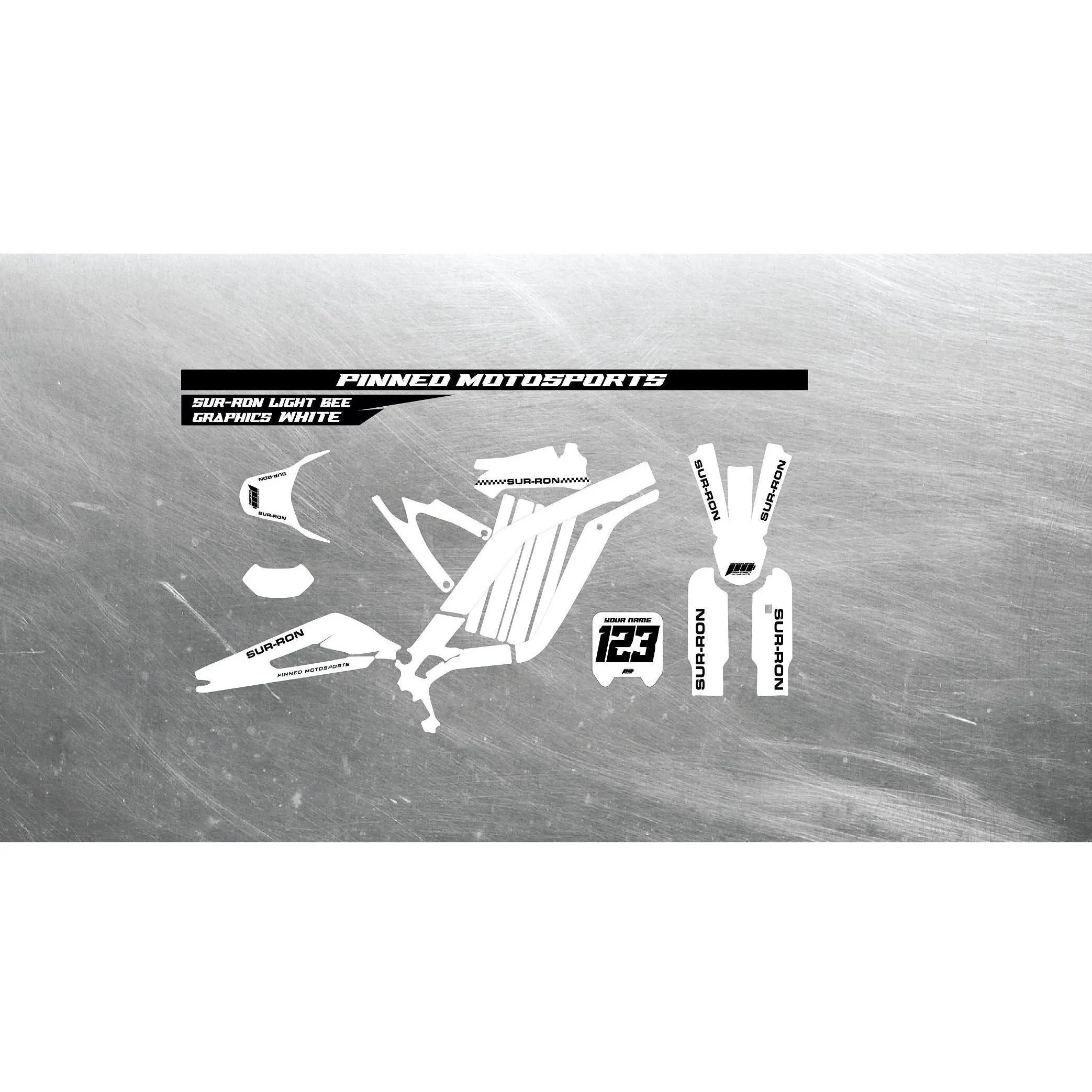 White Sur-Ron Light Bee Graphics