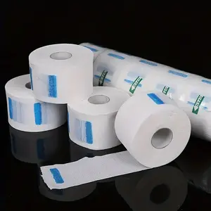 5 Rolls Barber Neck Roll Paper, Elastic Disposable Neck Strap for Regular Hair, Easy to Use, Waterproof, Hygienic, Essential Salon Styling Tool