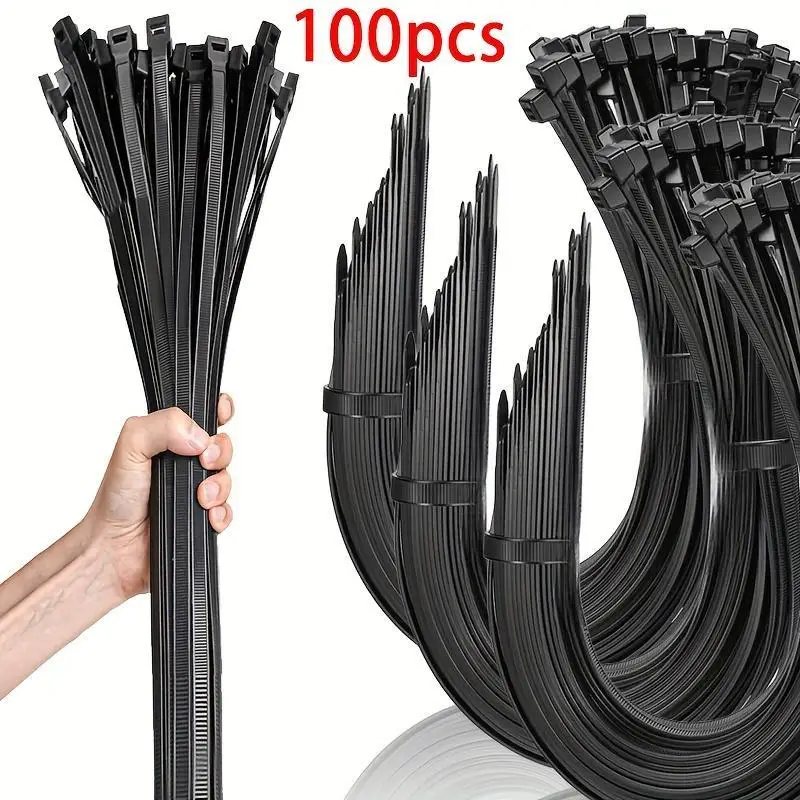 Cable Tie, Waterproof & Anti-slip Cable Tie, Multipurpose Cable Management Tool for Car, Home, Office & Industrial Cable Management