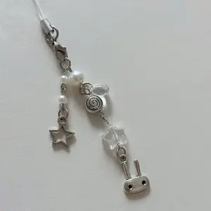 Cute Rabbit & Star Design Phone Chain, Creative Beaded Phone Lanyard, Fashion Mobile Phone Strap Holder for Women & Girls, Mobile Phone Accessories, Charms, Cell Phone Charm