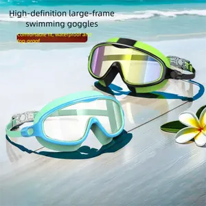 Toddler Swim Goggles | No Leak Anti-Fog UV Block Kids Swimming Goggles | Wide View Comfortable Fit | For Kids Ages 3-12 | Summer Pool Beach Swim Training | Safe Swimming Gear For Kids