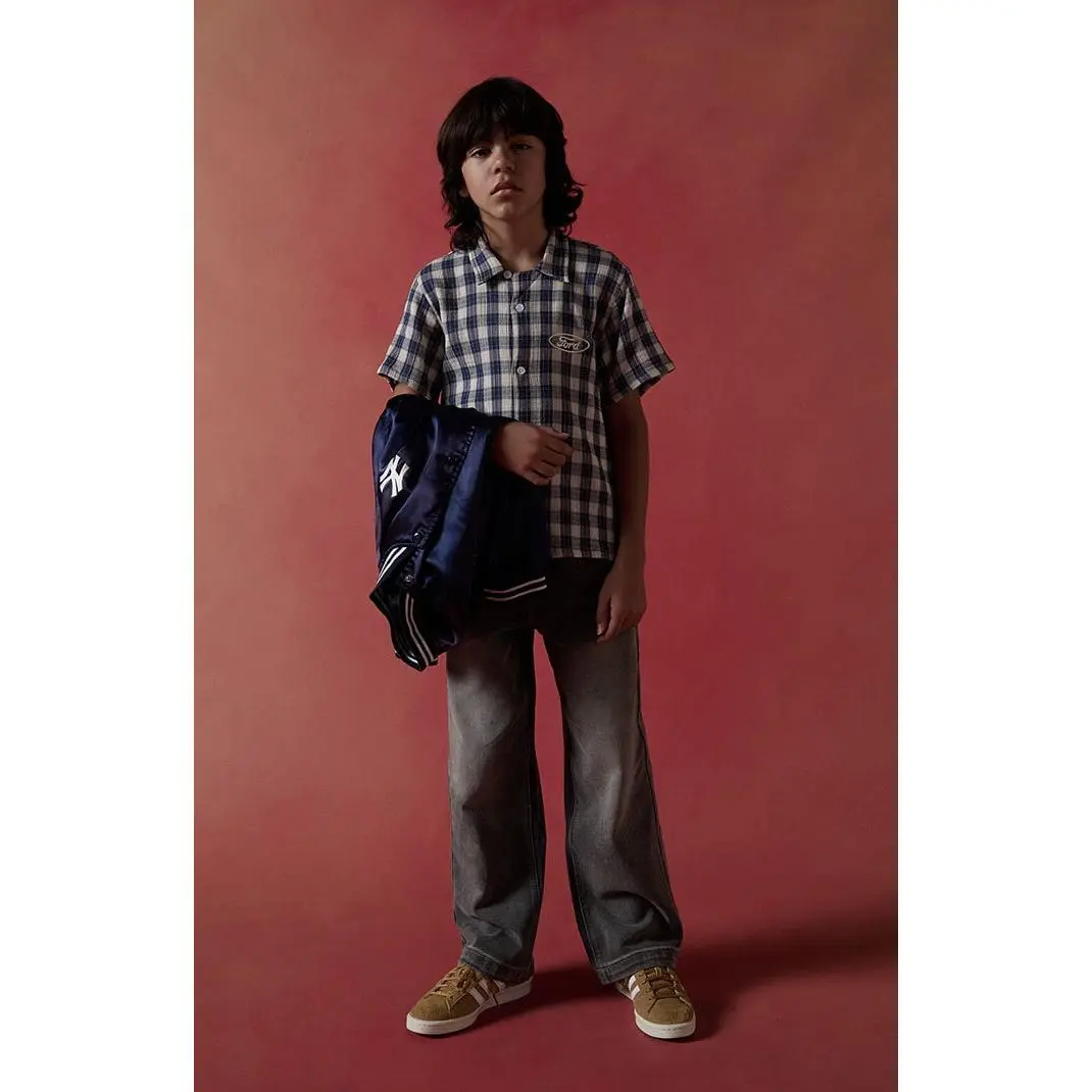 FORD Kids Blue Flannel Work Shirt