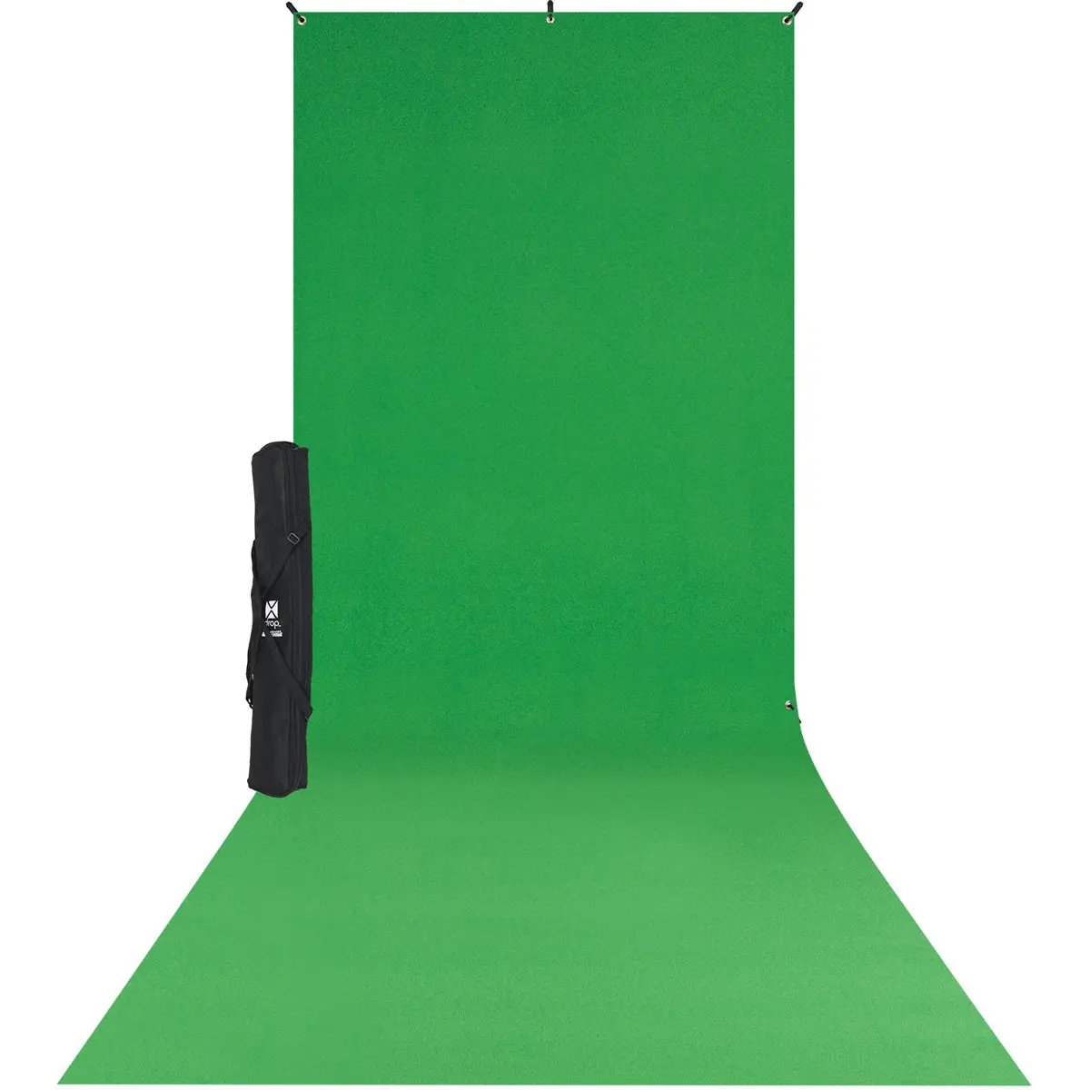 Westcott 5x12' X-Drop Wrinkle-Resistant Backdrop Kit, Chroma-Key Green Sweep