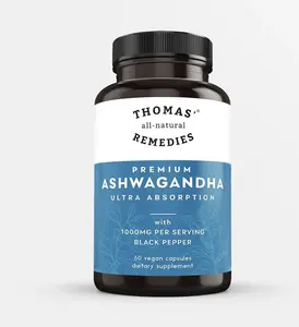 Thomas Remedies - Ashwagandha (60 Vegan Capsules)