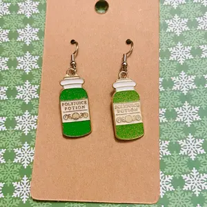 Harry Potter polyjuice hook earrings