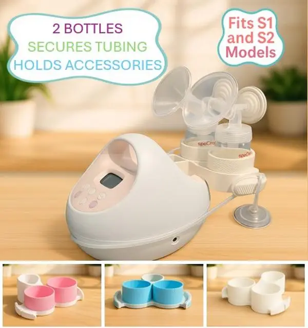 Bottle Holder and Organizer for Spectra S1 and S2 Breast Pumps - Provides a Great Way for Pumping Mamas to Simplify Their Pumping Journey and Reduces