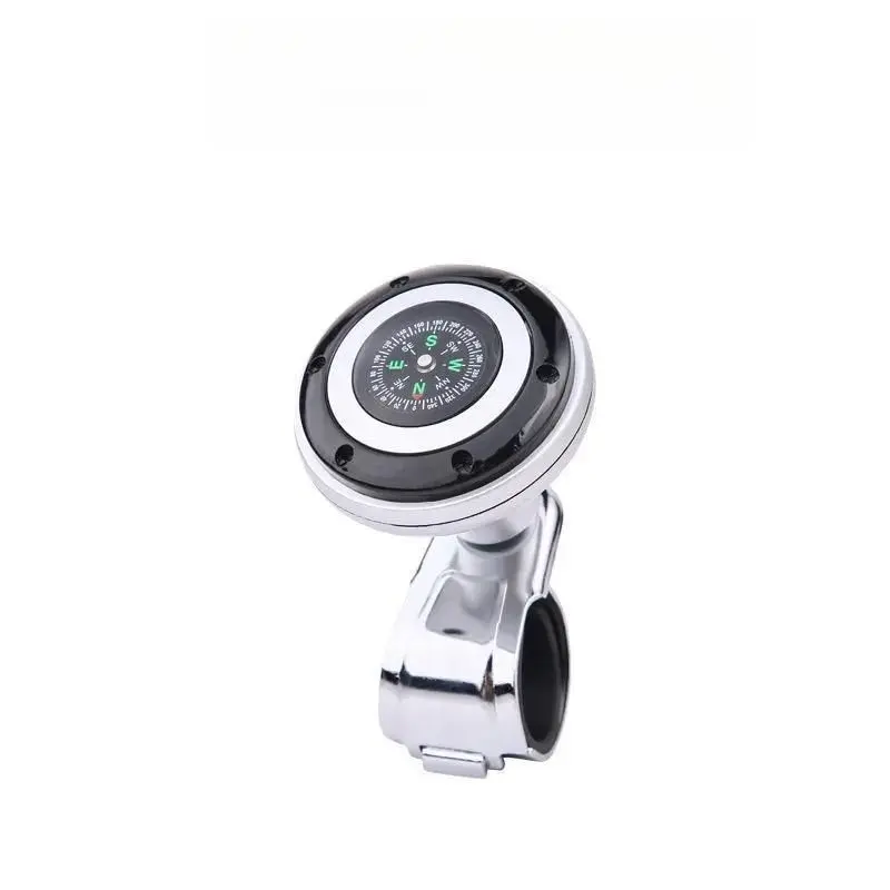 Labor Saving Steering Wheel Spinner Knob with Compass, Easy Turn Power Handle for Cars Trucks SUV