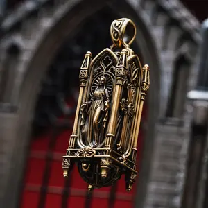 Sanctum Pendant in Brass