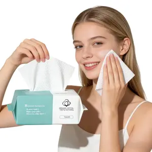 Disposable Face Towels, Soft Material, Clean Skin, 1/2/4 Packs, Dry Wipes, Facial Towels, Wash Cloths, Thickened, for Cleansing, Makeup Removal, Skincare, Disposable Face Towelettes