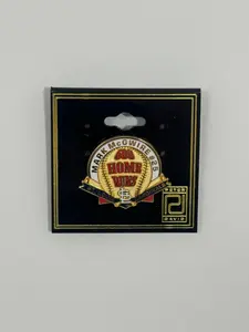 Mark McGwire Baseball Pin: Gold Enamel - 1990s Sports Collectible