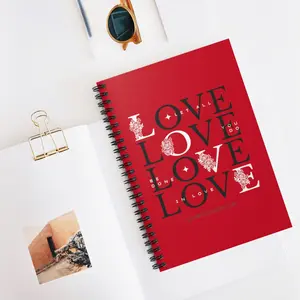 1 Corinthians 16:14 Red Spiral Notebook - Ruled Line Journal | Faith Based Christian Notebook | Love Quote Journal | Bible Verse Quote aesthetic notebook spiral notebook lined notebook