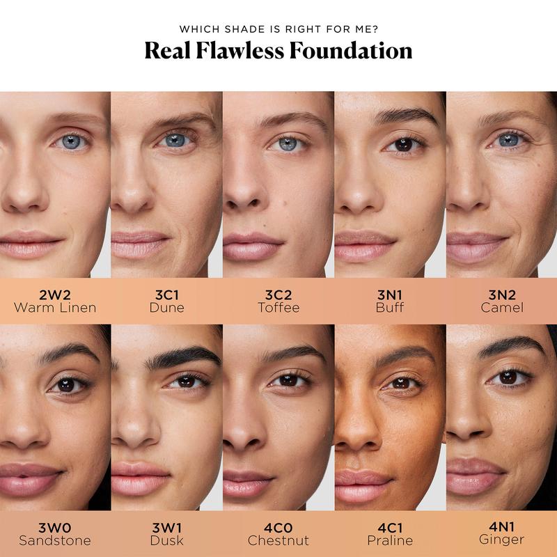 Laura Mercier Real Flawless Weightless Perfecting Waterproof Foundation - Oil Control, Hydrating, Sensitive Skin Friendly Makeup