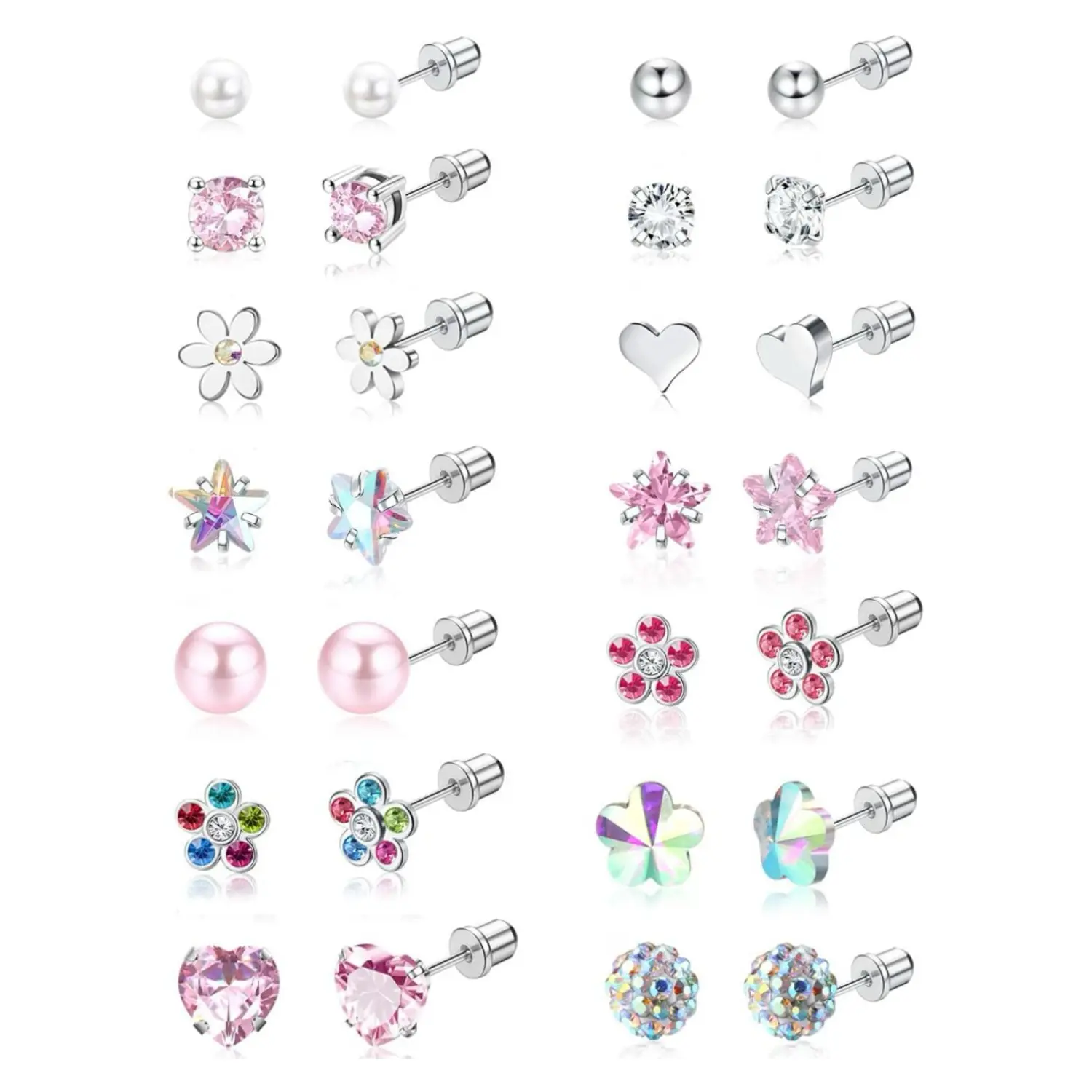 Screw Back Stud Earrings