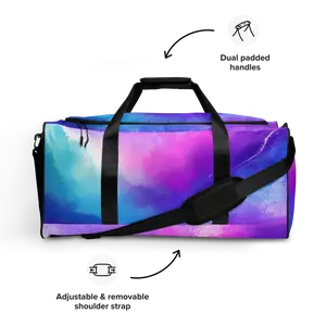 Violet Aqua Duffle Bag
