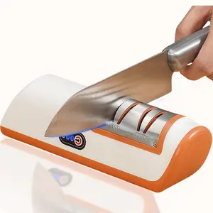 [Multifunctional Electric Knife Sharpener] - Essential Kitchen Gadget for All Knives, Easy to Use & Great Gift for Home Kitchens