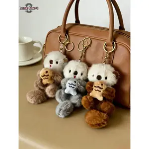 Delicate Otter Keychain - Stylish Ring Pendant Bag Charm for Handbags, Backpacks - Animal Lovers’ Leisure & Outdoor Daily Decoration Accessory