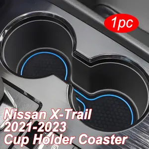 Waterproof Non-Slip Car Cup Holder Liner Pad for Nissan Qashqai 2021-, Durable Car Cup Mat, Interior Decoration Accessory