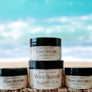 Organic Yoni Scrub Calendula and Rose Scrub - Natural Scrub, Organic Natural Body Care, Yoni Polish, Gift For Her, Ingrown Hair, Self care