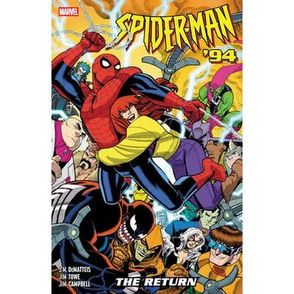 Spider-Man '94: The Return Animated Comic Book Paperback - J.M. Dematteis, English Book with Adventures, Jim Towe Comic Art, Collectibles for Comics Enthusiasts