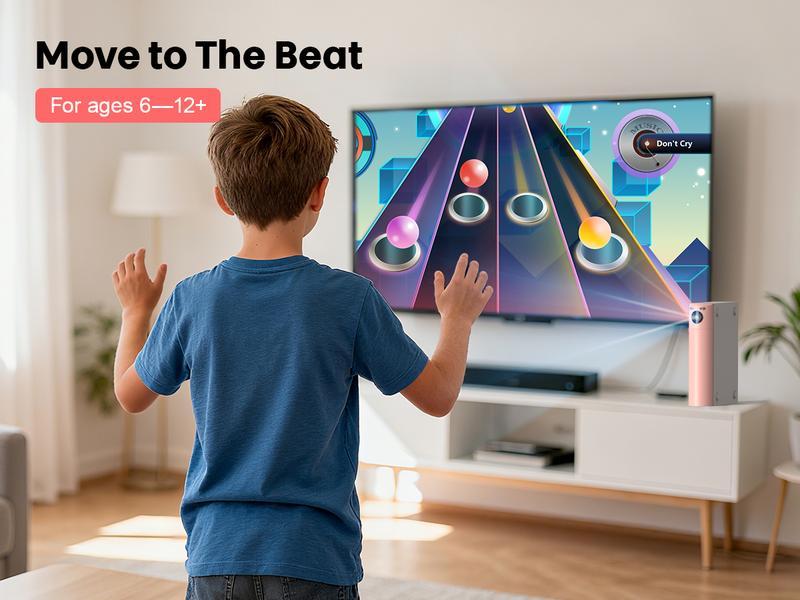 Plug & Play TV Game Box for Kids - 28 Interactive AR Games. No Internet/WiFi Needed. Safe Family Fun & Motion Control (Ages 6-12)