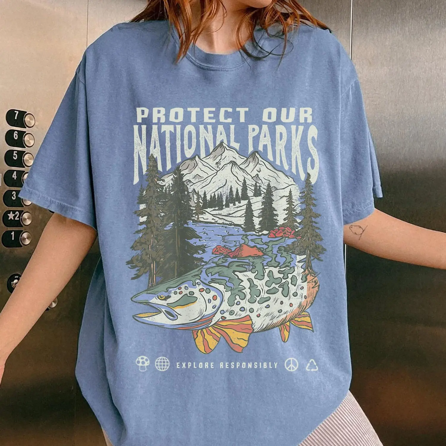 90s National Parks Comfort Colors Unisex T Shirt Granola Girl, Protect Our National Park Comfort Color, Womenswear