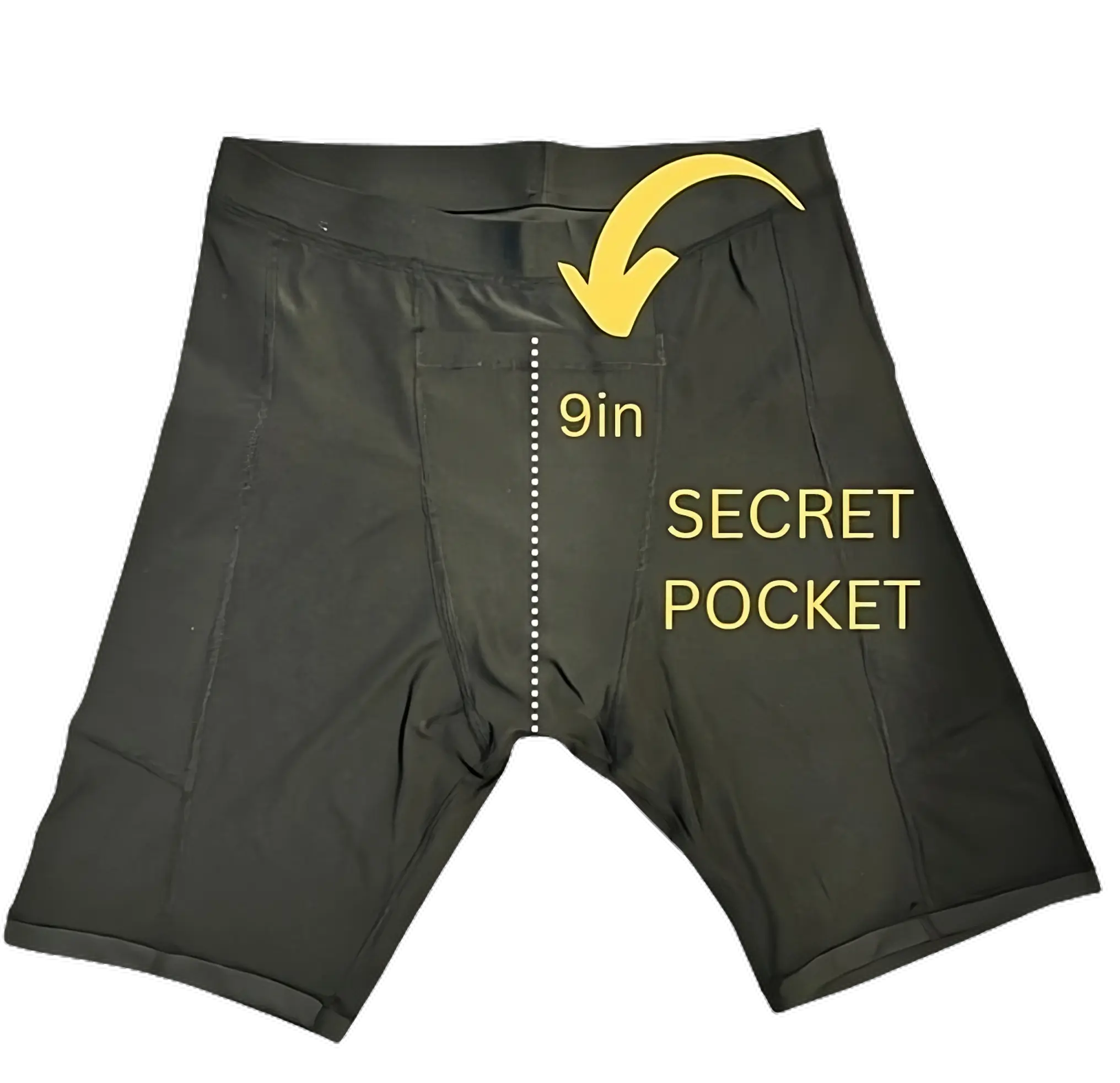 Unisex Triple pocket Underwear/Shorts with Secret Pocket