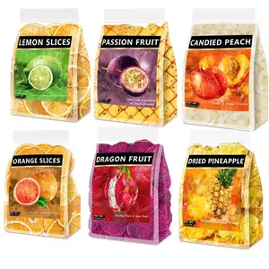 Fruit Slices Variety Pack 6 Flavors Including Dried Lemon Passion Fruit Peach Orange Dragon Pineapple Tea Snacks