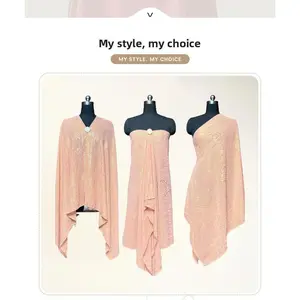 Gorgeous tin foil gold shawl retro sunscreen dustproof beautiful multifunctional scarf