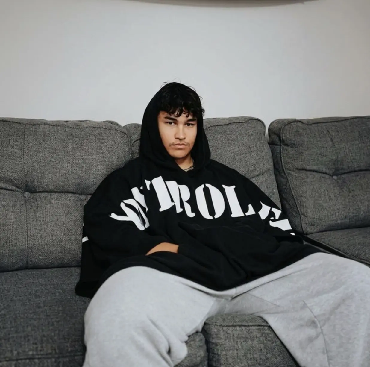 Midnight Snug Cover Controlled Insanity | Heavyweight Waffle Knit Full Body Layer | Gym Streetwear
