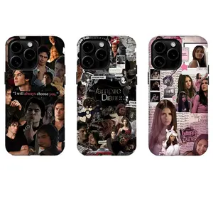 Nostalgic Vampire Diaries Phone Case, Classic TVD Collage Design, Classic Anime Fan Gift,for iPhone 17 16 15 14 13 12 11 Pro Max for Samsung S21–S25 Plus Ultra,Gifts For Fans, Phone Accessories