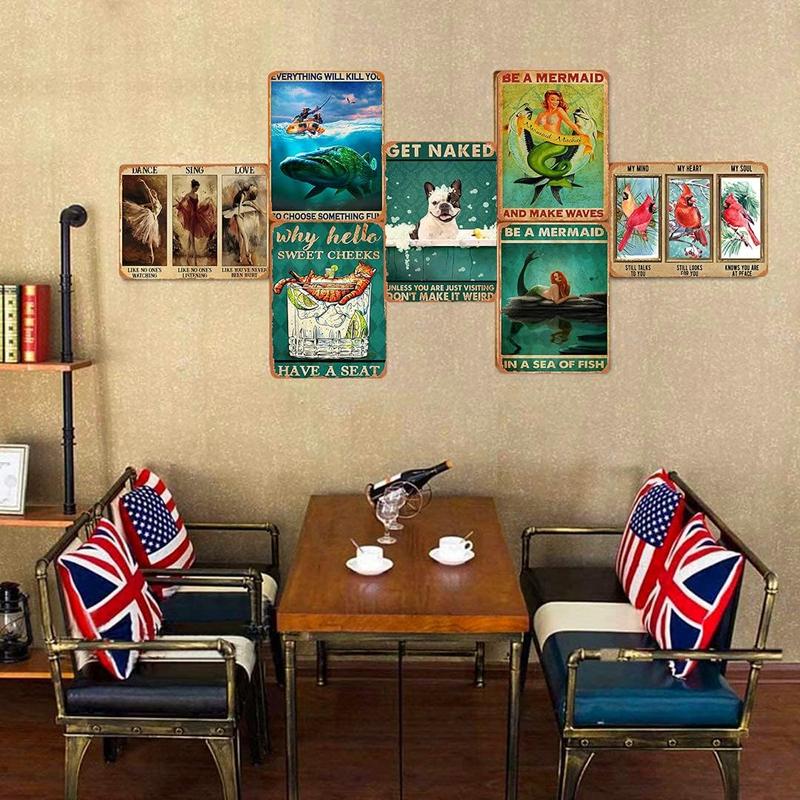 Succulent Succulent Wall Art Botanical Art Tropical Decor Succulent Watercolor Succulent Succulent Art Print MintNovelty Busted Knuckle Garage Welding Shop Retro Tin Metal Sign 8"x12"