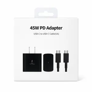 45W USB-C Fast Charger + 5A Cable – PD 3.0 Super Fast Wall Adapter