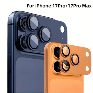 Tempered Glass Camera Lens Protector for iPhone 17 Pro/pro Max, Anti-Scratch, Fingerprint Resistant, Full Coverage, Easy Install, Accessories