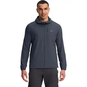 Pioneer Camp Men's UPF 100+ Sun Protection Hoodie Jacket Full Zip Long Sleeve Sun Shirts Lightweight Hiking Fishing Outdoor