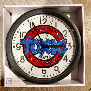 Toxic Skates Team Clock 9”