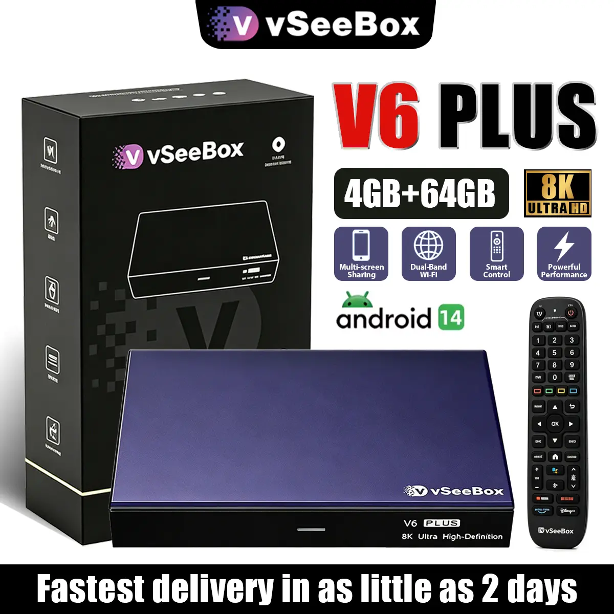 Vsee V6 Plus Android Box for Home Entertainment