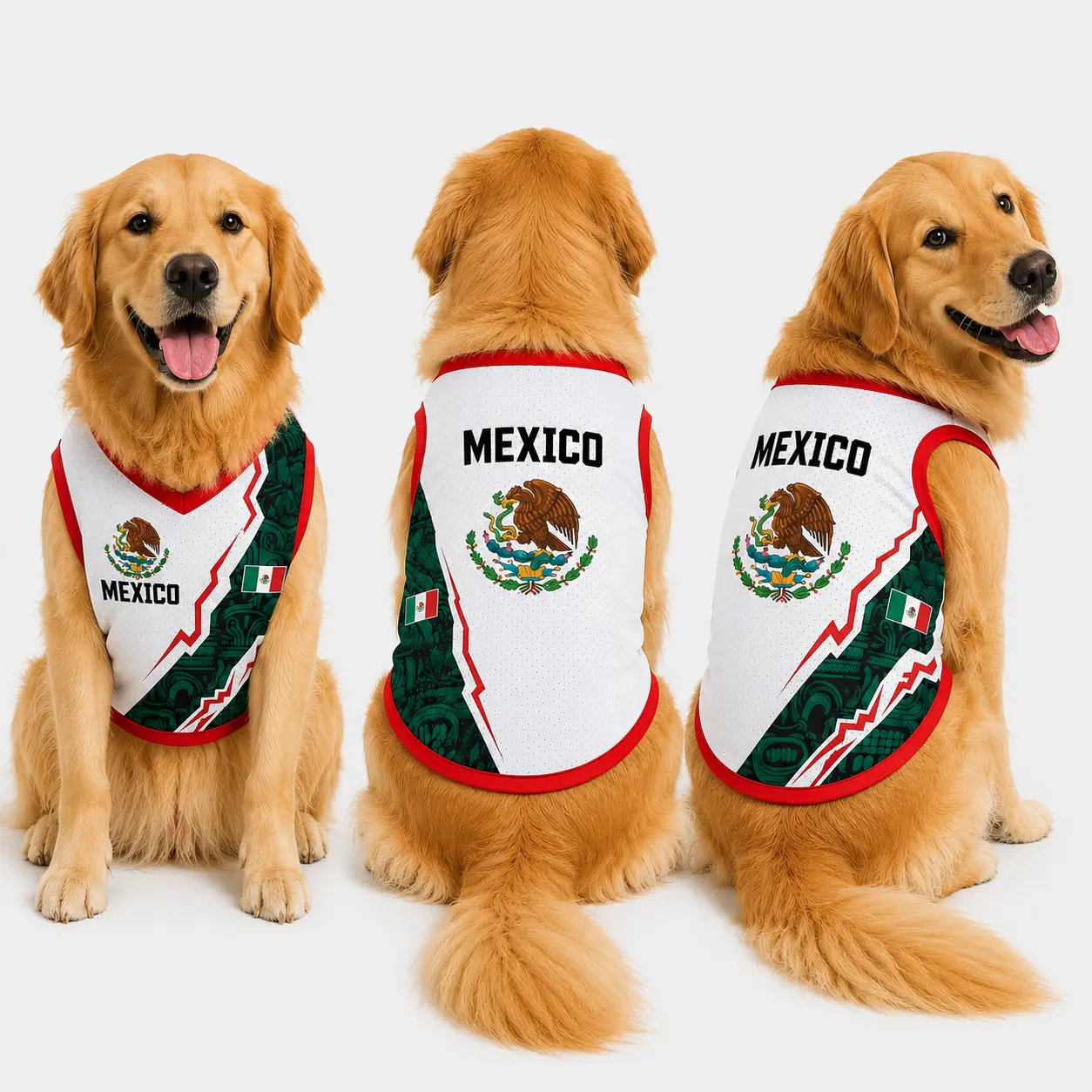 Mexico Mesh Shirt For Dog Cat Pet, Mexican Football Dog Shirt, Gift For Football Lovers, WC Dog Cat Pet, S-5XL