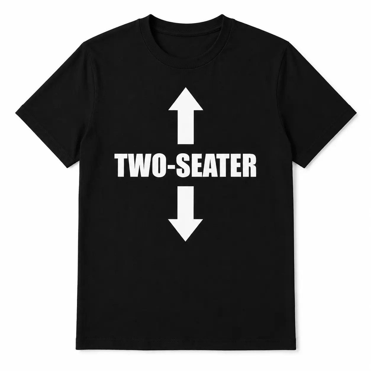 Couple Tee Set - 2-Seater Humorous Design, Comfortable Casual Daily Wear, Unique Birthday Gift for Friends