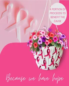 Hanging Basket Jacket - Ribbon's For A Cure - Support the Cause while bringing beauty to your home, garden or business.
