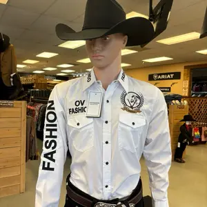 Men shirt ov white / black