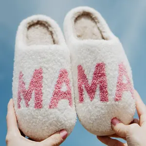 Pink MAMA Slippers - Comfortable Footwear for Women, Ideal for Everyday Wear