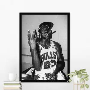Michael Jordan Poster, Michael Jordan Wall Art, Product without frame